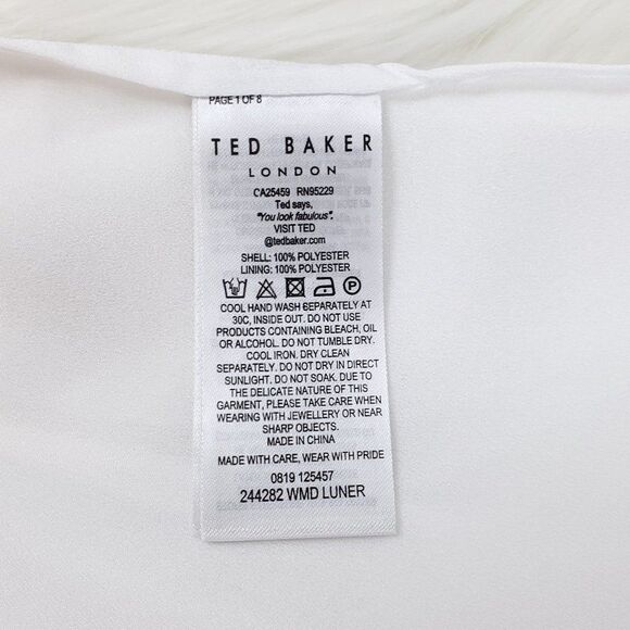 🌟Host Pick🌟Ted Baker London Luner Jamboree Off Shoulder Floral Pleated Dress - Picture 15 of 16